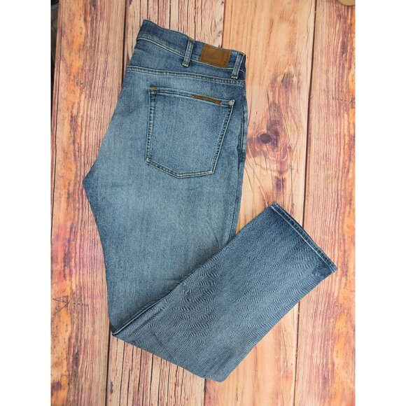 7 For All Mankind Mens Straight Leg Jeans 38 Clean Pkt Coachella - Picture 3 of 9